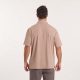Washed Peach Mesh | On Model | Back