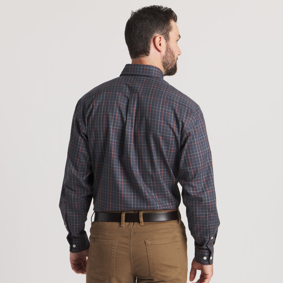Navy & Dark Olive | On Model | Back